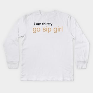 Go Sip Girl Gossip G Meme Kids Long Sleeve T-Shirt